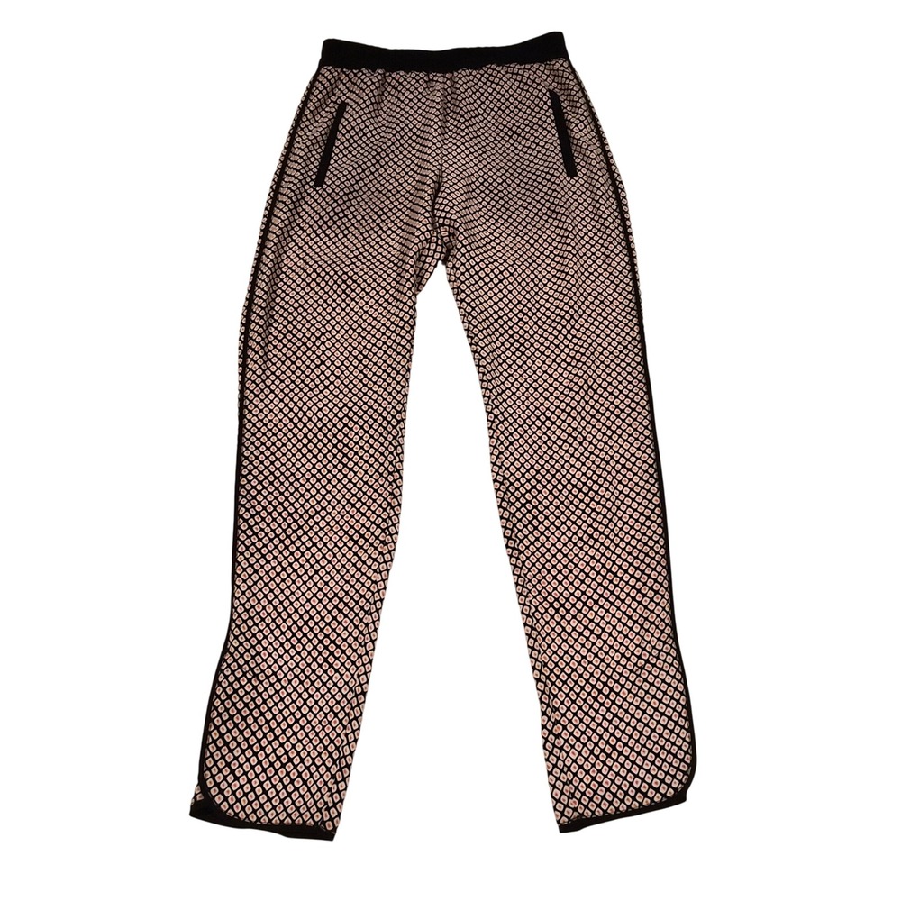 BCBGMAXAZRIA Sebastian Geometric Diamond Print Tulip Hem Pants XXS MJF2F816-R0G